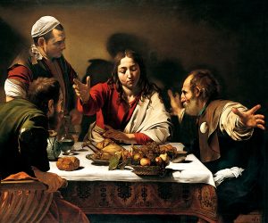 Caravaggio vivió, pensó y pintó entre luces y sombras "Cena de Emaus", de Caravaggio (1601). La obra está en la National Gallery de Londres (Reino Unido).
