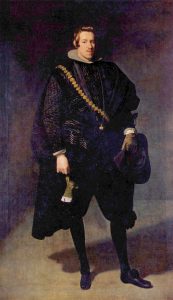 "Retrato de Felipe IV", obra de Diego Velázquez. Pertenece a la colección del Museo del Prado, de Madrid (España).