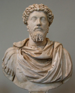 Marco Aurelio, el "emperador filósofo" que tomó muchas ideas de Epicteto. Gobernó el Imperio romano desde el año 161 hasta el año de su muerte, en 180 (Busto de Marco Aurelio. Museo Metropolitano)