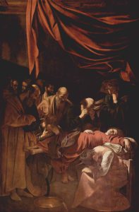 "La muerte de la Virgen", de Caravaggio (1606), pertenece a la colección del museo del Louvre, de París (Francia).