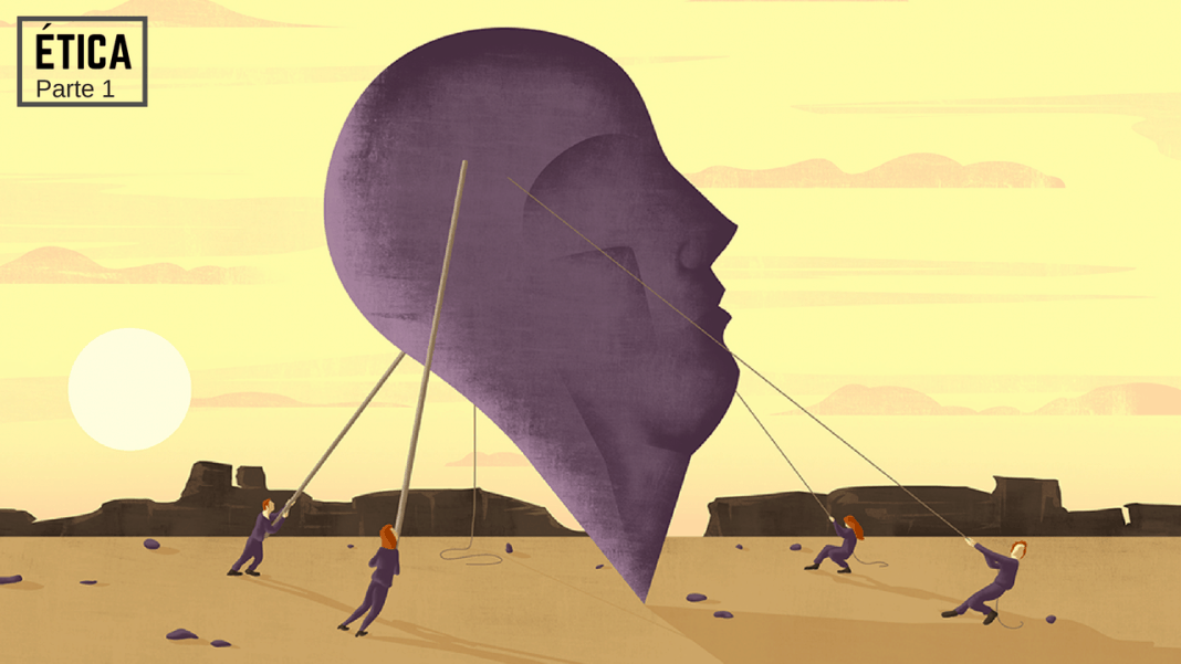 Parte 1 ¿Cómo vivir del modo correcto? ¿Qué normas deben guiar y fijar mi existencia para tener una vida plena y virtuosa? Con este pensamiento nació la ética. Ilustración: ©Ana Yael.
