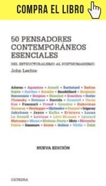 El libro «50 pensadores contemporáneos esenciales», editado por Cátedra, incluye a Kafka en su portada.