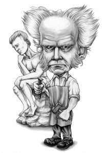 Gareth Southwell es el ilustrador de "¿Qué haría Nietzsche?" Aquí su versión de Schopenhauer.