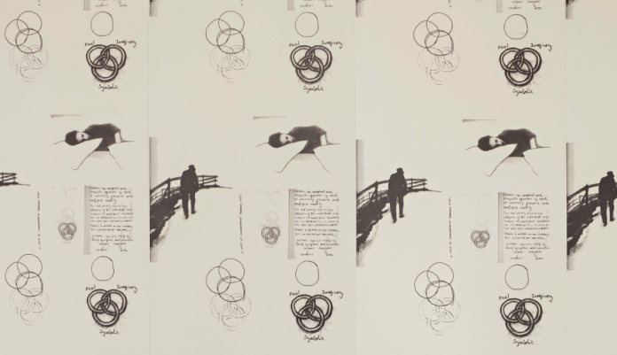 Jacques Lacan Wallpaper, 2013. Colección particular. El siquiatra y sicoanalista francés Jacques Lacan es uno de los autores que