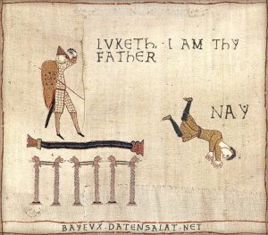 ¿Qué relación hay entre el arte medieval e internet? El "Yo soy tu padre" de Star Wars en versión medieval.