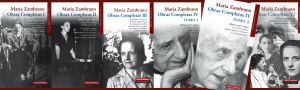María Zambrano: ser de luz Las “Obras completas” de Maria Zambrano que publica Galaxia Gutenberg. Falta el quinto tomo por aparecer. La segunda parte del cuarto verá la luz en unos meses.