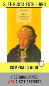 Kant, el revolucionario apacible "Kant y la época de las revoluciones", de José Luis Villacañas, editado por Akal.