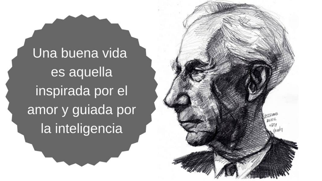 Russell Diseño hecho a partir de una ilustración de Bertrand Russell (a la derecha) realizada por Arturo Espinosa. Cortesía del artista. www.artypaintings.com
