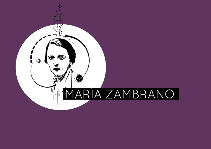 La ilustración de María Zambrano, por cortesía de www.filosofers.com
