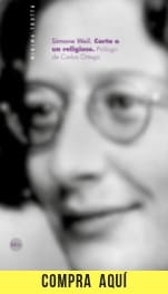 Simone Weil: filosofía de la compasión "Carta a un religioso", de Simone Weil (Trotta).