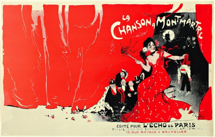 jules-grun-1868-1938-i-la-cancion-de-montmartre-i-1900-prueba-litografica-para-cubierta-35-5-x-56-5-cm-coleccion-par Jules Grün (1868-1938), La canción de Montmartre, 1900. Prueba litográfica para cubierta,35,5 × 56,5 cm. Colección particular © Colección particular