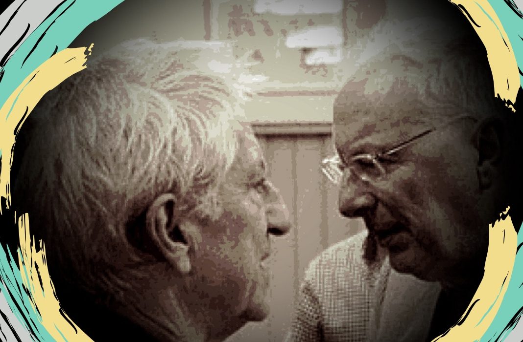 Jesús Mosterín y Javier Sádaba, en 2015. Fotografía: Basilio Baltasar Jesús Mosterín y Javier Sádaba, en 2015. Fotografía: Basilio Baltasar