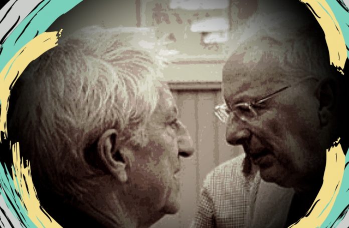Jesús Mosterín y Javier Sádaba, en 2015. Fotografía: Basilio Baltasar Jesús Mosterín y Javier Sádaba, en 2015. Fotografía: Basilio Baltasar