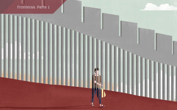Dosier Fronteras-Parte 1 «Un muro o una valla pueden impedir el paso de algunas cosas, pero no pueden impedir el paso de todo. Pueden frenar a las personas, los coches, los productos, etc., pero nada pueden hacer frente a las ideas, la lengua, el comercio, la cultura, el deporte... La frontera no es nunca un muro como tal, sino que se asemeja más a una red: siempre tiene huecos». Angelo Attanasio.© Ana Yael.