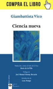 Ciencia nueva, de Giambattista Vico, en edición de Tecnos. 