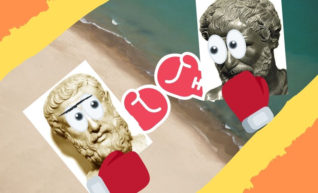 El problema que se impone tras Heráclito y Parménides es la búsqueda de las condiciones que permitan la conciliación de la razón frente a la multiplicidad de la experiencia. El problema que se impone tras Heráclito y Parménides es la búsqueda de las condiciones que permitan la conciliación de la razón frente a la multiplicidad de la experiencia.