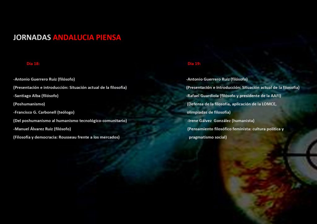 El pensamiento se va de festival Programa del festival