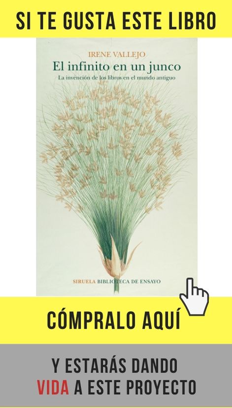Irene Vallejo: «Lo que me interesa del mundo antiguo es el presente» El infinito en un junco, de Irene Vallejo, en Siruela.