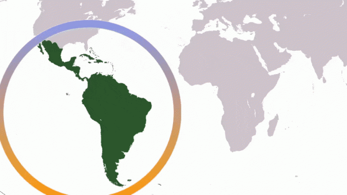 América Latina América Latina, fragmento de un mapa de dominio público distribuido por Wikimedia Commons. Autor: AgainErick.