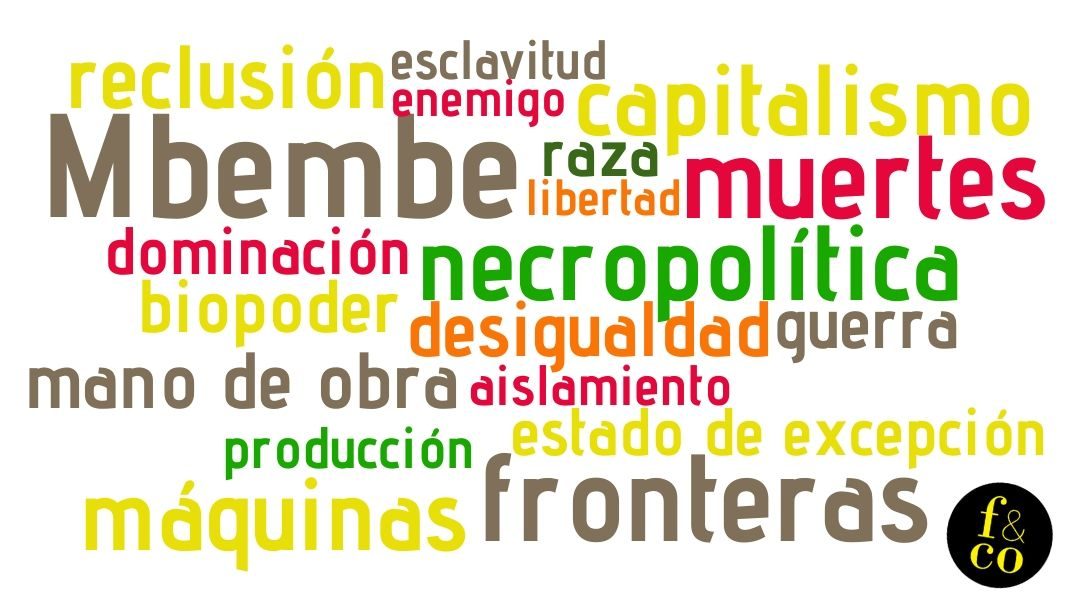 Necropolítica El filósofo camerunés Mbembe acuñó el concepto de necropolítica: la idea de que «la última expresión de la soberanía reside en el poder y en la capacidad de decidir quién puede vivir y quién puede morir».