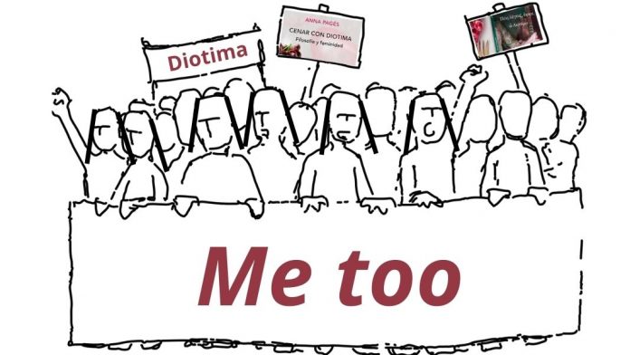 Diotima y el «Me too» «¿Qué diría Diotima de las circunstancias actuales? El filósofo francés Jean-Claude Milner escribió sobre el «Me too». Diotima le preguntaría qué ha pasado hoy con el amor», escribe Anna Pagès. Imagen hecha a partir de una ilustración de Augusto Ordonez en Pixabay.