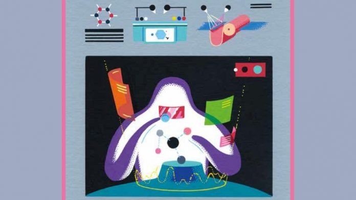 Diseños de futuro «Todos los textos de Utopía contienen algún descubrimiento —escribe Isabel Fernández Peñuelas—, pero, por si acaso, incluimos uno muy explícito en forma de utopía gráfica sobre el futuro de la especie humana y la vida fuera de nuestro planeta del artista gráfico y autor utópico Pepe Medina». Medina es autor y editor del libro, al que pertenece esta imagen de la que reproducimos un fragmento.