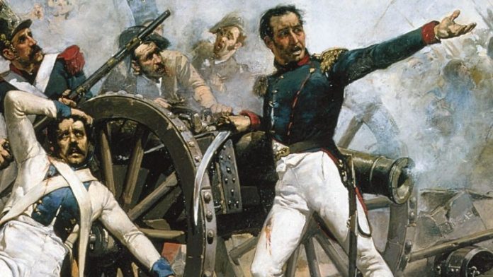 Episodios nacionales Fragmento de la portada del libro «Episodios nacionales I. La guerra de la independencia», de Galdós, en edición de Destino.