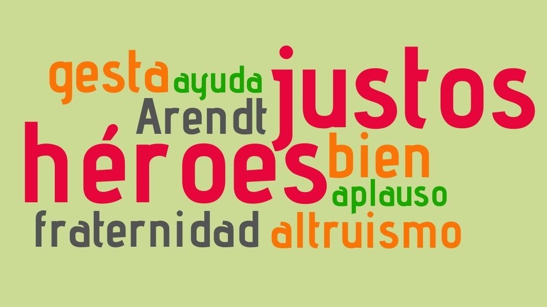 Los justos «Aplaudimos a nuestros conciudadanos, seres humanos de carne y de hueso, los cuales, sin embargo, se han convertido en héroes urbanos que nos salvan, nos protegen y nos cuidan de forma desinteresada. O, mejor aún, su heroicidad se desprende del interés que despertamos en ellos. Pero estos héroes creados en la «carrera vírica» albergan en sí cierta poética», escribe Olga Amarís.