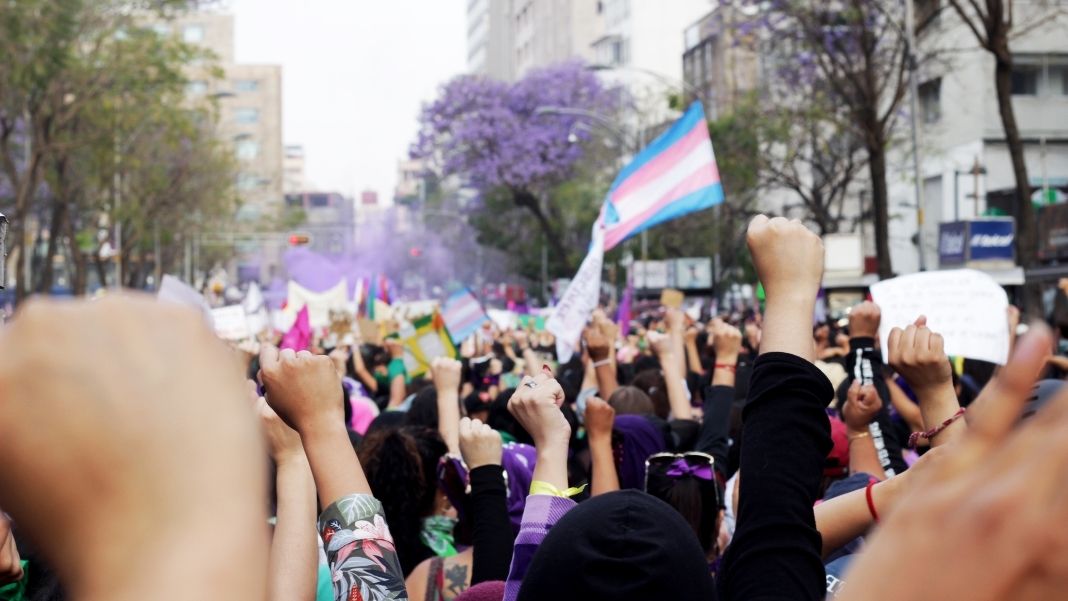 Feminismo. Imagen de Samantha Pantoja de la marcha del último 8M en México. Licencia Wikimedia Commons CC BY 2.0.