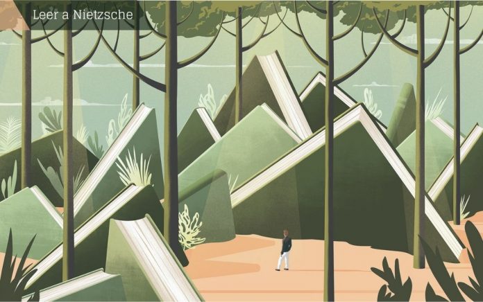 Dosier Leer a Nietzsche «La filosofía de Nietzsche termina siendo una selva difícil de andar y en la cual, como en toda selva agreste, es posible perderse. Es por esa razón que leer a Nietzsche se convierte en una experiencia, en una aventura donde el puerto o la llegada no se vislumbran claramente; donde el horizonte no se extiende hacia el caminante ofreciéndose como sendero para ser seguido», escribe Damián Pachón. © Ana Yael