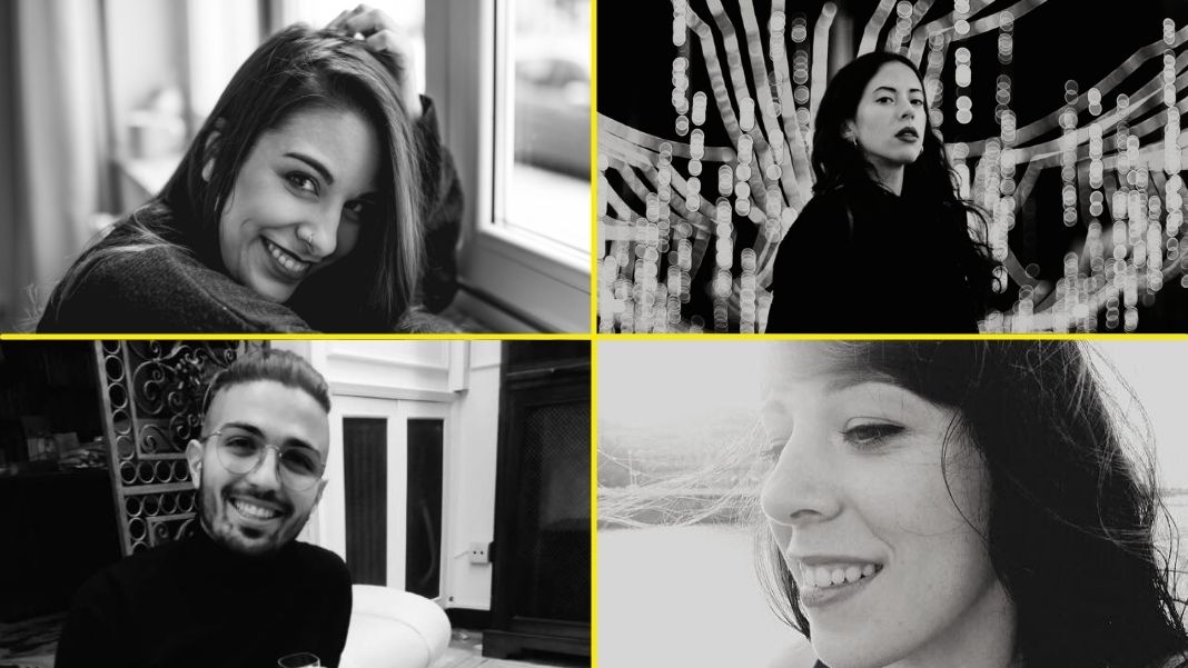 Filosofía joven Nerea Blanco (arriba izda.), Myriam Rodríguez (arriba dcha.), Javier Correa (abajo izda.) y Belén Quejigo (abajo dcha.), cuatro caras de la filosofía joven de hoy.