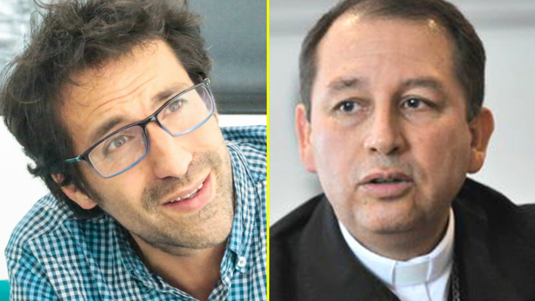 Manrique y Barreto Izda., Carlos Manrique, profesor del Departamento de Filosofía de la Facultad de Ciencias Sociales de la Universidad de los Andes (Bogotá, Colombia). Dcha., Juan Carlos Barreto, el obispo de Quibdó.