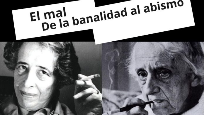 El mal Arendt y Zambrano Arendt y Zambrano se sumaron a la fascinación por el mal y lo afrontaron como objeto de estudio. Izda., Hannah Arendt en imagen de Ryohei Noda, flickr; dcha., María Zambrano en foto distribuida por davide vizzini, flickr, ambas bajo licencia CC BY 2.0.