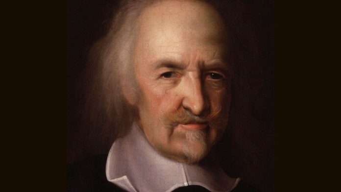 Thomas Hobbes El filósofo inglés Thomas Hobbes nació en 1588 y murió en 1679. Imagen de dominio público distribuida por Flickr, Ann Longmore-Etheridge.