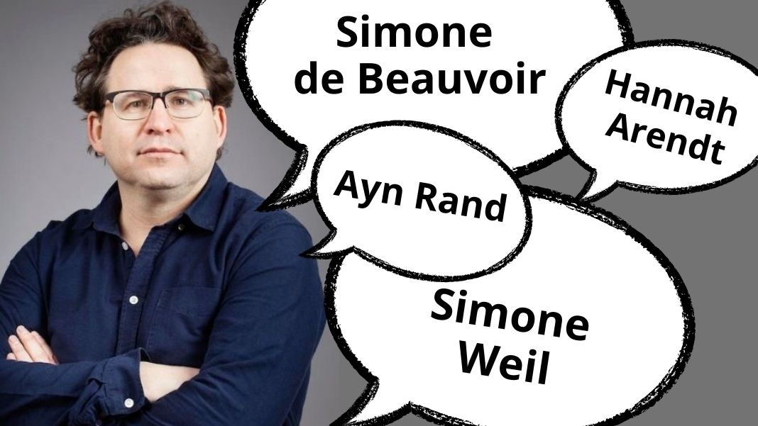 El fuego de la libertad Wolfram Eilenberger, periodista y filósofo alemán, publica El fuego de la libertad, su última novela biográfica sobre las figuras de Simone de Beauvoir, Hannah Arendt, Simone Weil y Ayn Rand. Montaje a partir de la imagen de Kleinkleckersdorf, CC BY-SA 3.0 DE en Wikimedia Commons.