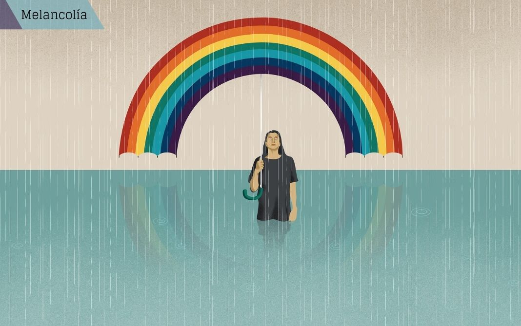 Dosier Melancolía La melancolía es un estado de ánimo sombrío, de pesadumbre, de desasosiego que no respeta fronteras ni culturas. Forma parte de la condición humana, es inherente a ella. Es una sombra que impide ver con claridad. © Ana Yael