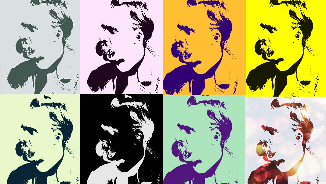 Nietzsche es el autor, por antonomasia, del nihilismo. Para él, el nihilismo de la sociedad moderna no es un estado accidental, sino la lógica de toda una cultura que hunde sus raíces en Platón. Diseño realizado a partir de la imagen de eugeniohansenofs, de Pixabay (CC0).