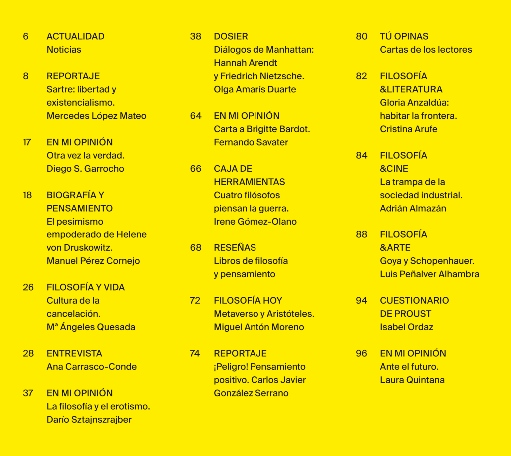 ¡Ya tenemos revista de filosofía en papel! Sumario revista nº1 FILOSOFÍA & CO.