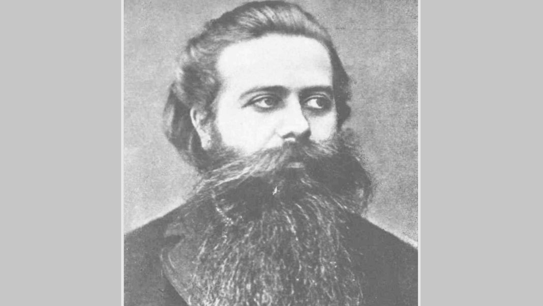 Hartmann El filósofo alemán Karl Robert Eduard von Hartmann nació y murió en Berlín (febrero 1842-junio 1906). Diseño hecho a partir de imagen de Store norske leksikon de dominio público.