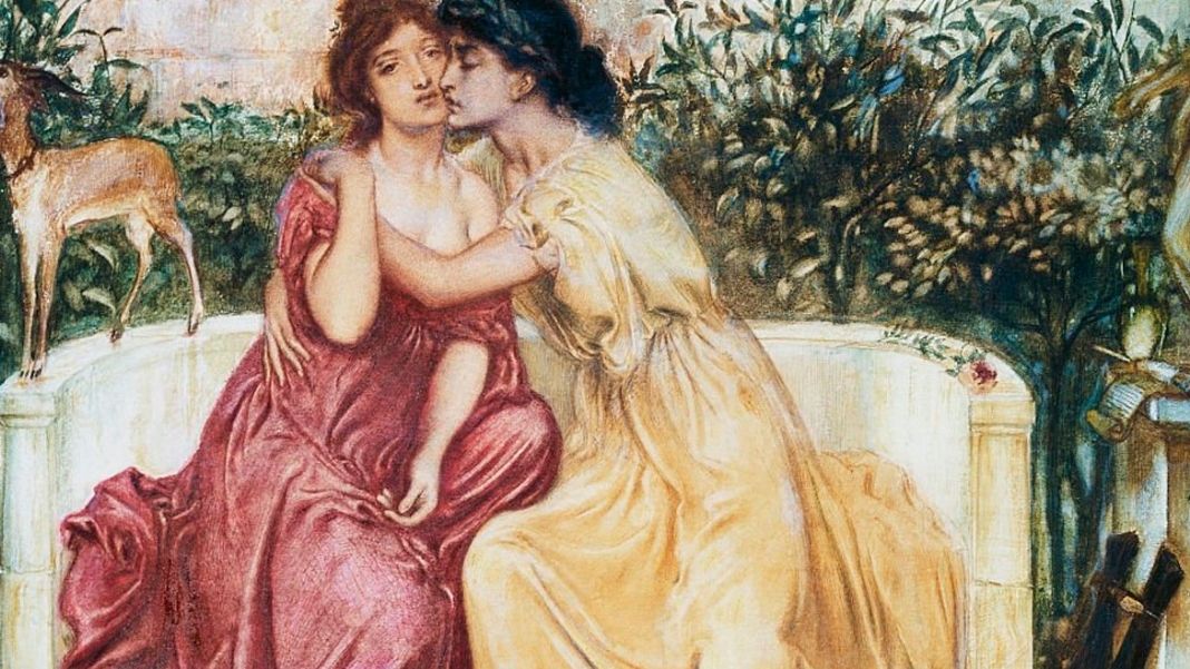En la Grecia antigua, la homosexualidad no era causa de escándalo, sino que estaba plenamente aceptada. Imagen extraída de La Mirada (lamiradasemanal.cl). En la Grecia antigua, la homosexualidad no era causa de escándalo, sino que estaba plenamente aceptada. Imagen extraída de La Mirada (lamiradasemanal.cl).